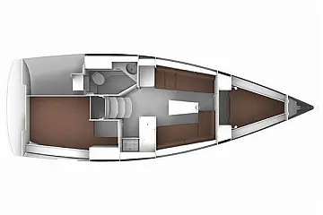 Bavaria 34 Cruiser - layout