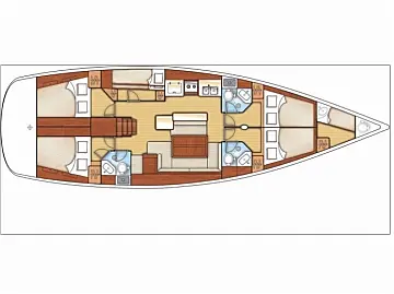 Oceanis 50 Family - Layout image