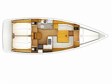 Sun Odyssey 379 - Layout image