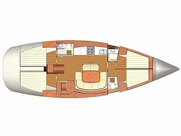 Dufour 455 - [Layout image]