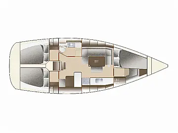 Dufour 375 GL - [Layout image]