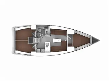 Bavaria 37 Cruiser - Immagine di layout