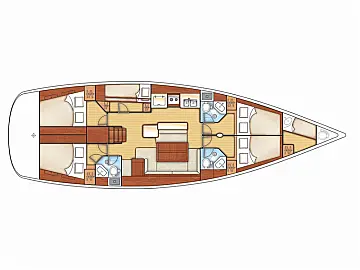 Oceanis 50 Family - [Layout image]