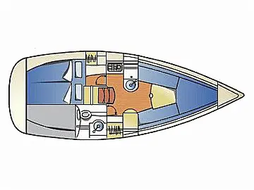 Beneteau First 265 - Layout image
