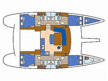 Lagoon 440 - Layout image