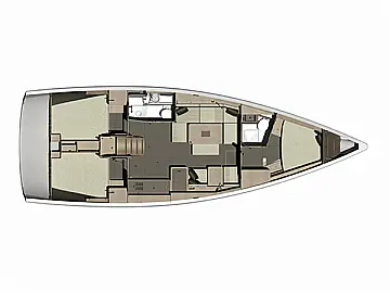 Dufour 410 GL - Layout image