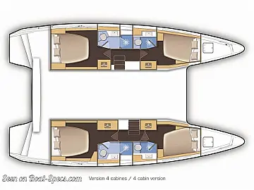 Lagoon 42 - Layout image