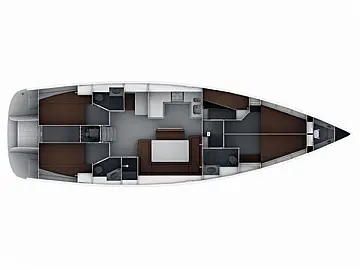 Bavaria 50 Cruiser - Layout image