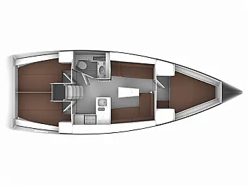 Bavaria 37 Cruiser - [Layout image]