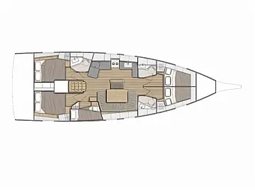Oceanis 46.1 - [Layout image]