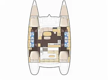 Lagoon 440 - Layout image